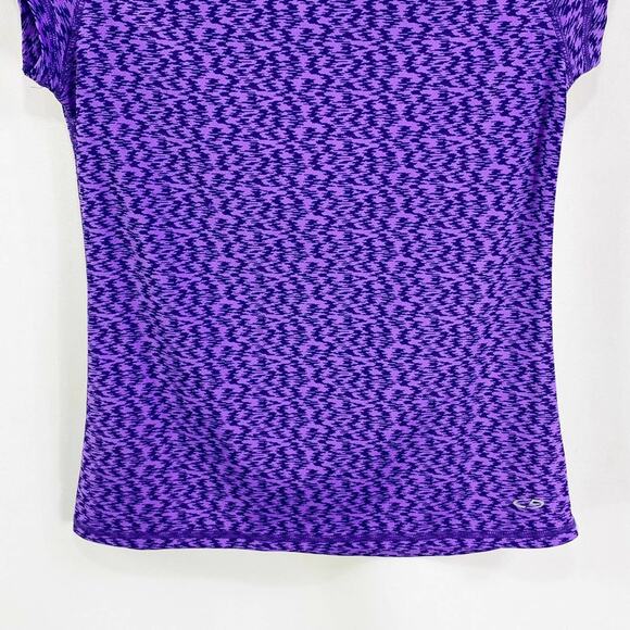 C9 CHAMPION Purple Abstract Short Sleeve Active Top - Picture 7 of 9